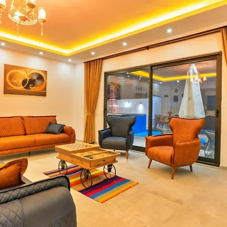Uzumlu Village 2 Bedroom Luxury With Pool Willa Kalkan