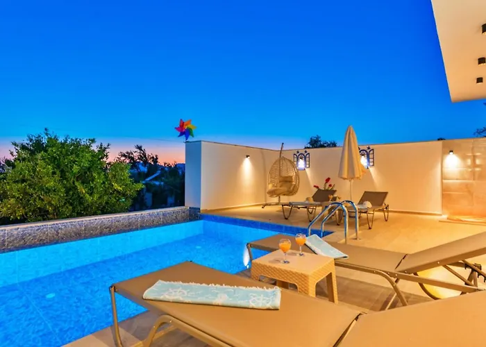 Uzumlu Village 2 Bedroom Luxury With Pool * Kalkan